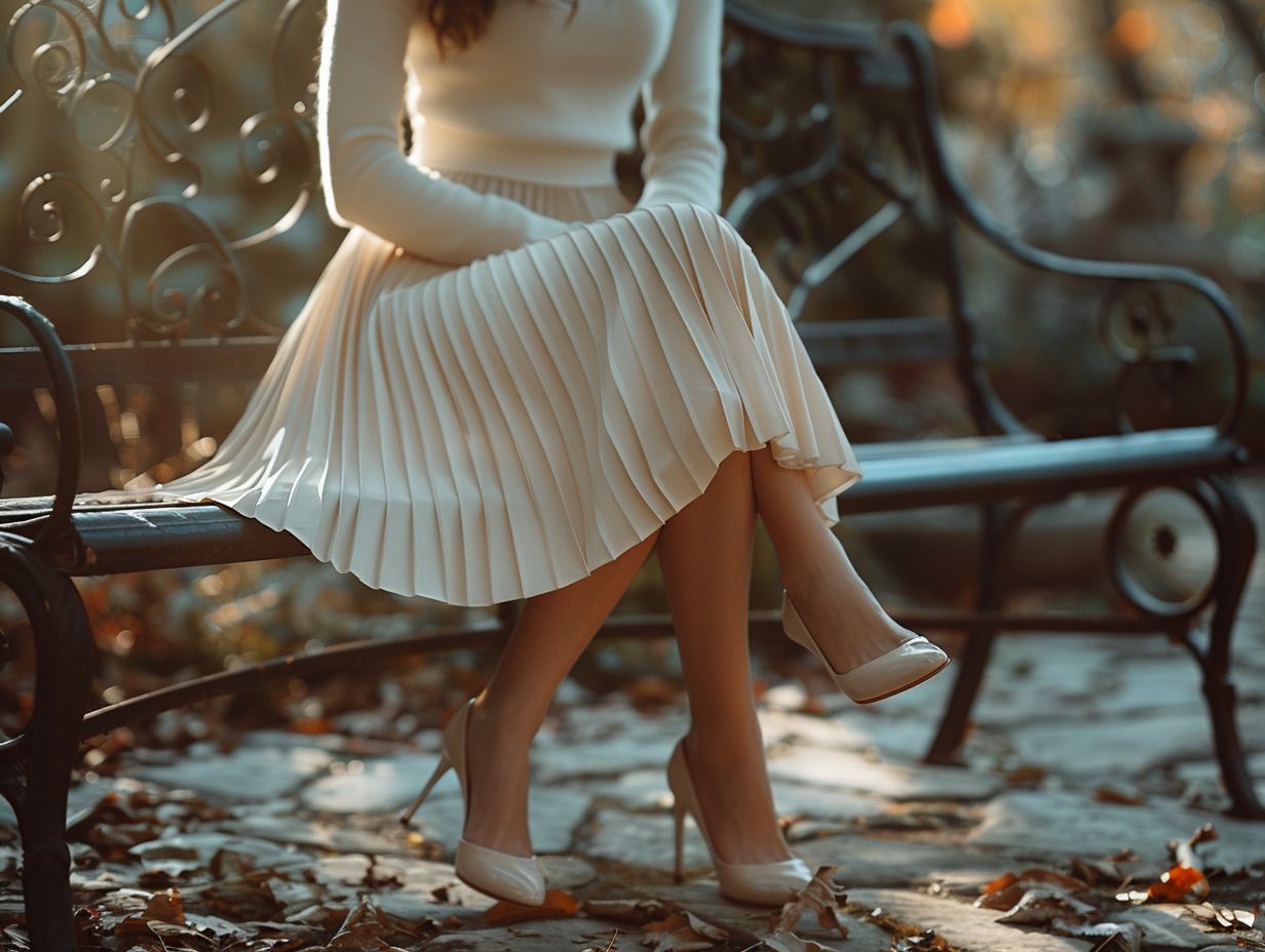 chaussures plissées