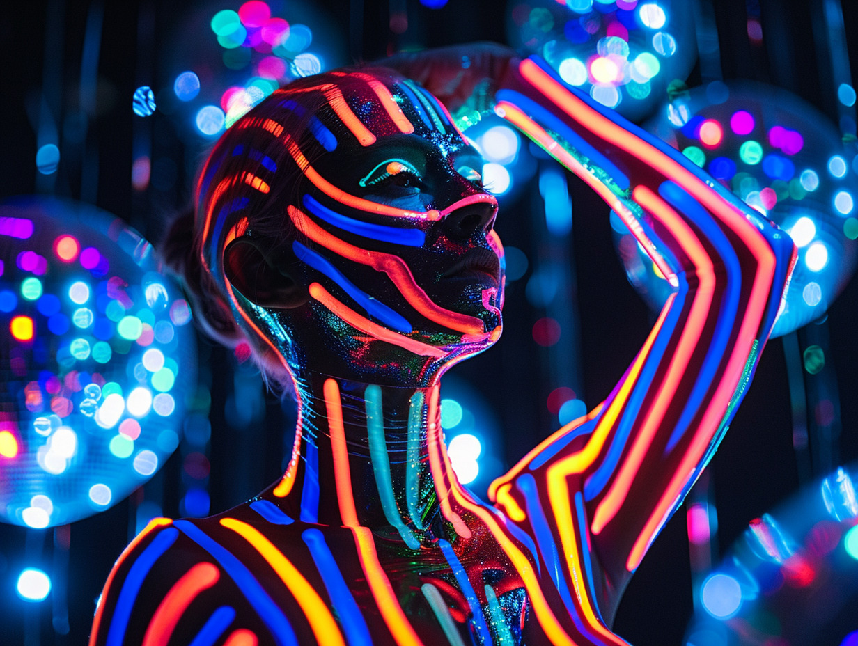 déguisement fluo